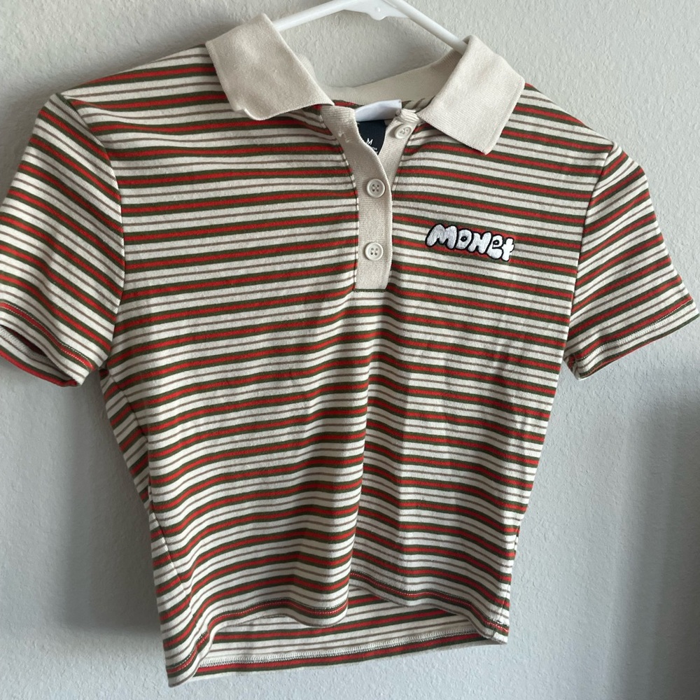 Striped Polo Baby Tee
